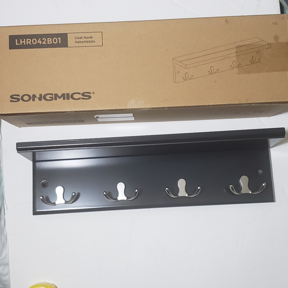 Wall Rack with Hooks